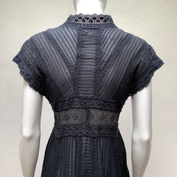 BIYA LACE DRESS BLACK SMALL BIYA DESIGNER OF JOHNNY WAS - Picture 4 of 16